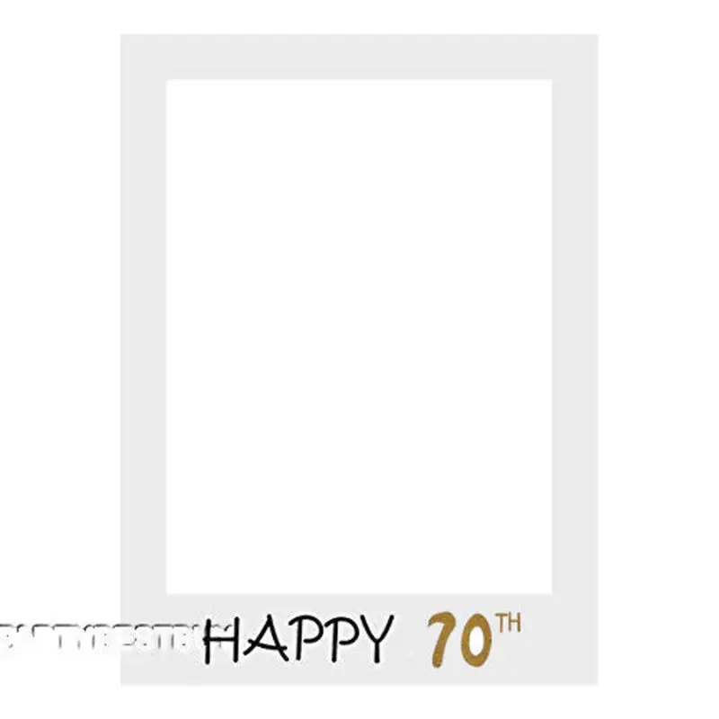 Новейший С Днем Рождения 30th 40th Photo Booth Реквизит 30 40 50 лет рамка ко дню рождения Photo Photobooth юбилейные праздничные украшения - Цвет: 70 th