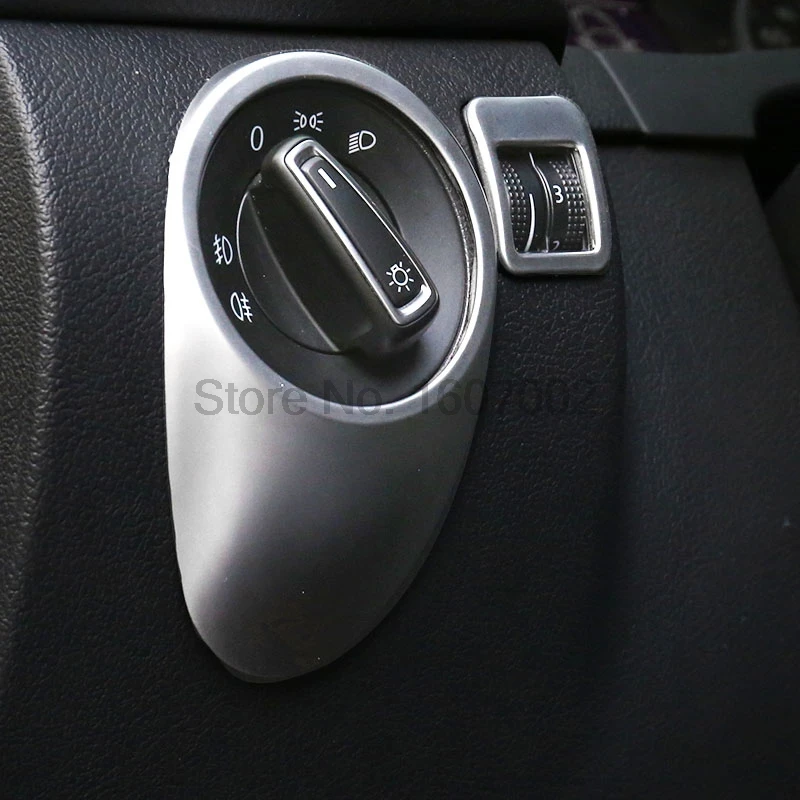 Для Volkswagen VW Tiguan 2012 2015 матовая хромированная интерьерная центральная консоль
