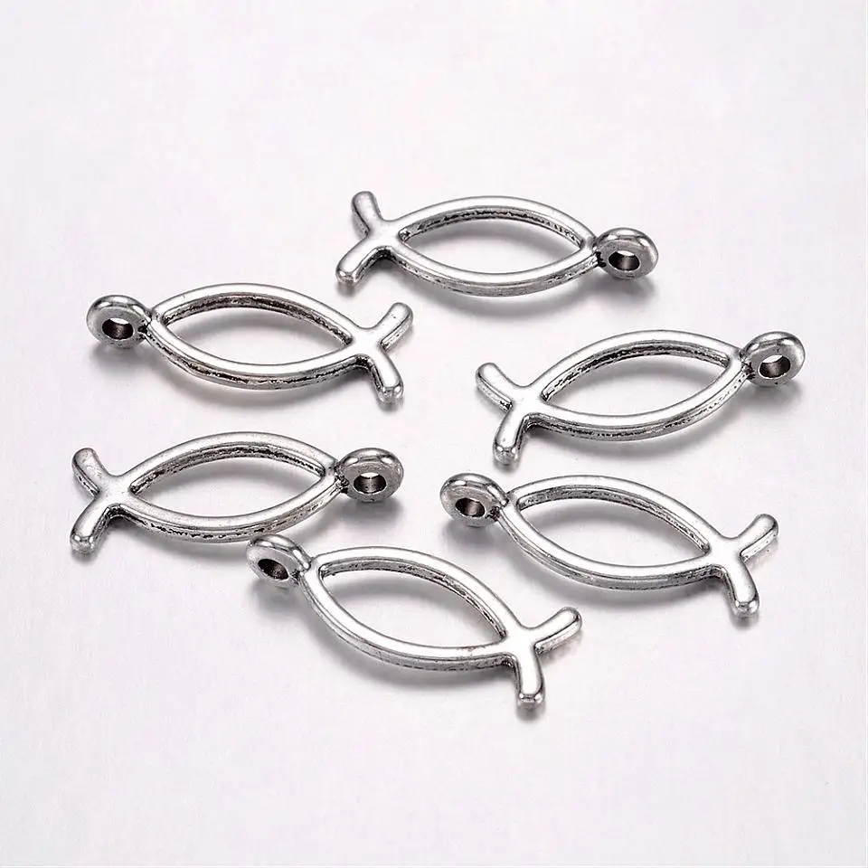 Подвески в тибетском стиле с изображением Иисуса 50 шт. для христианских