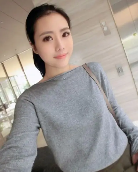 NEW Cashmere Sweater word collar pullover knitted sweater women's long sleeve casual shirt Wool | Женская одежда