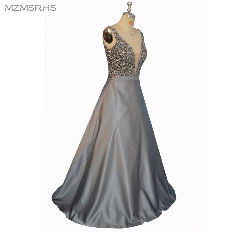 Вечернее платье А-силуэта с кристаллами MZ-MSRHS новинка 2016 года | Свадьбы и