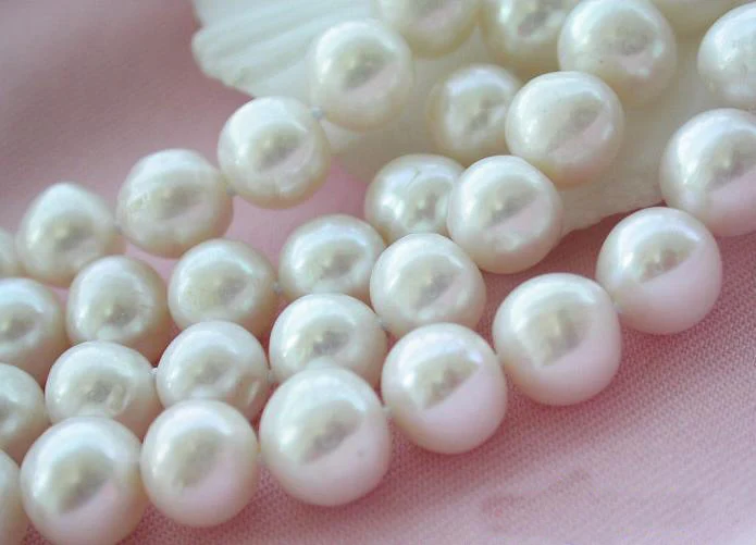 Perfect Women Birthday Chirstmas Gift Pearl Bracelet 4Rows 8inches 9-10mm White Round Freshwater Cultured | Украшения и