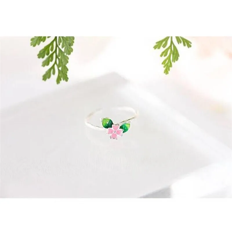 Женское кольцо на палец Anillos Anel оригинальное из 100% свежего цветка с листьями