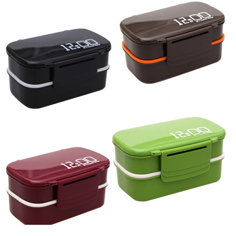 1400 мл трехслойные микроволновые Ланч боксы контейнер для хранения продуктов