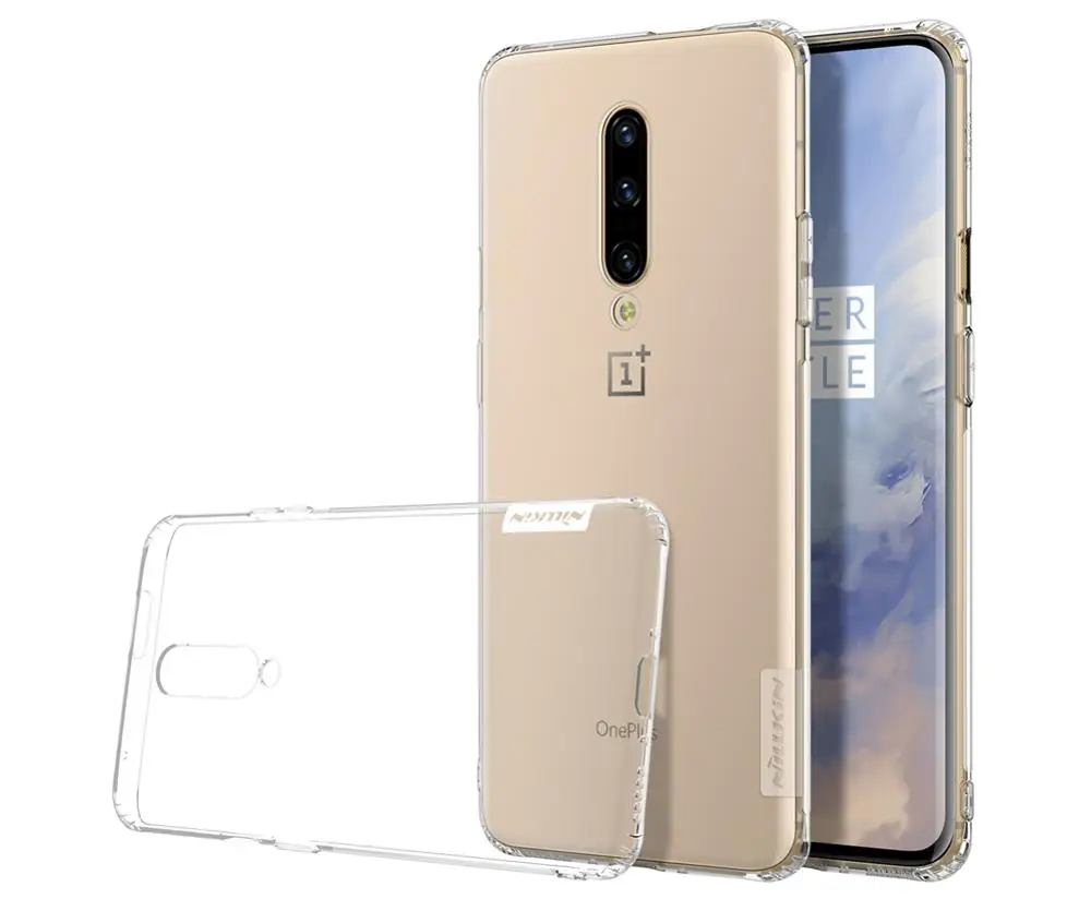 Прозрачный Чехол из ТПУ для Oneplus 7 Pro/Oneplus 7 NILLKIN Nature, мягкий прозрачный силиконовый чехол для телефона Oneplus 7 Pro - Цвет: Прозрачный