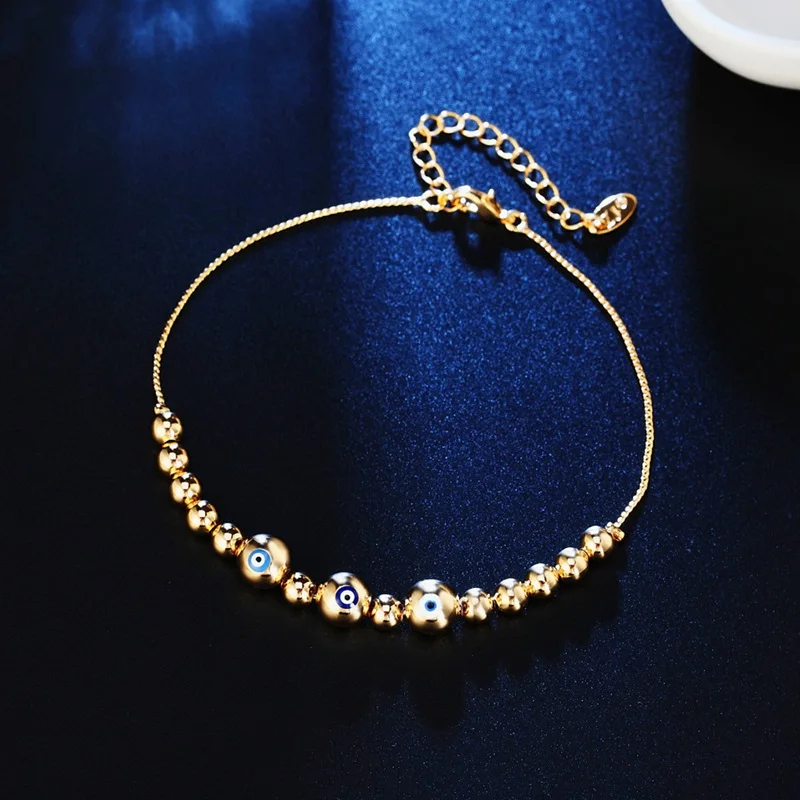 OMHXZJ Wholesale Personality Fashion OL Woman Girl Party Wedding Gift White Gold Beads Chain 18KT Bracelet BR12 | Украшения и