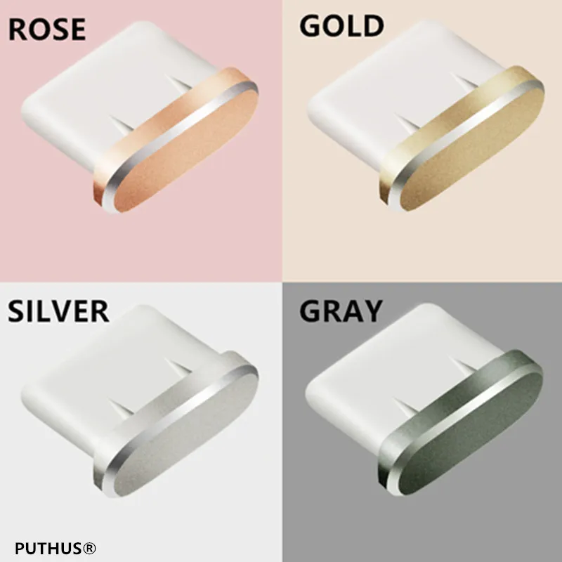 Пылезащитная заглушка Type c из алюминиевого сплава с разъемом типа C для