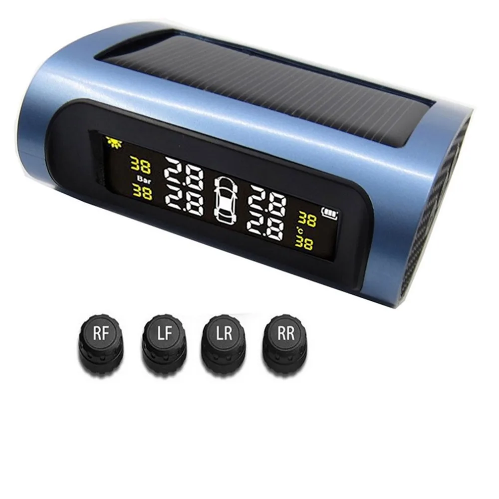 Для Steelmate Tp-s1i Tpms система контроля давления в шинах беспроводной солнечный дисплей 4 внутренних/внешних датчика