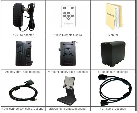 Монитор Lilliput FA1014/S 10 1 дюйма 3G-SDI DSLR HD 1280x800 3G-SDI/HDMI/VGA вход выход 800:1 | Электроника