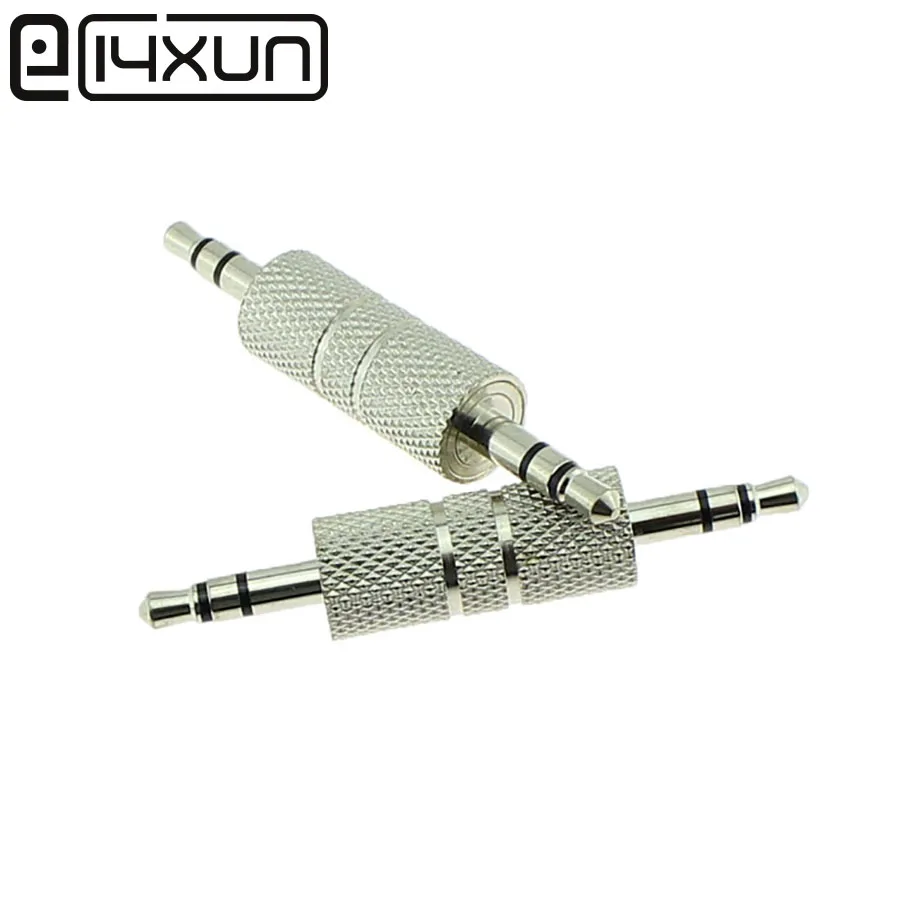 EClyxun 1 шт./лот 3 5 мм полюсный разъем RCA аудио штекер папа стерео стык адаптер|connector