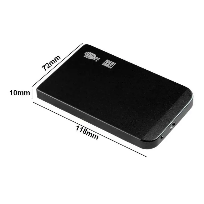 Внешний корпус жесткого диска портативный алюминиевый USB 3 0 HDD для 2 5 дюймового SSD