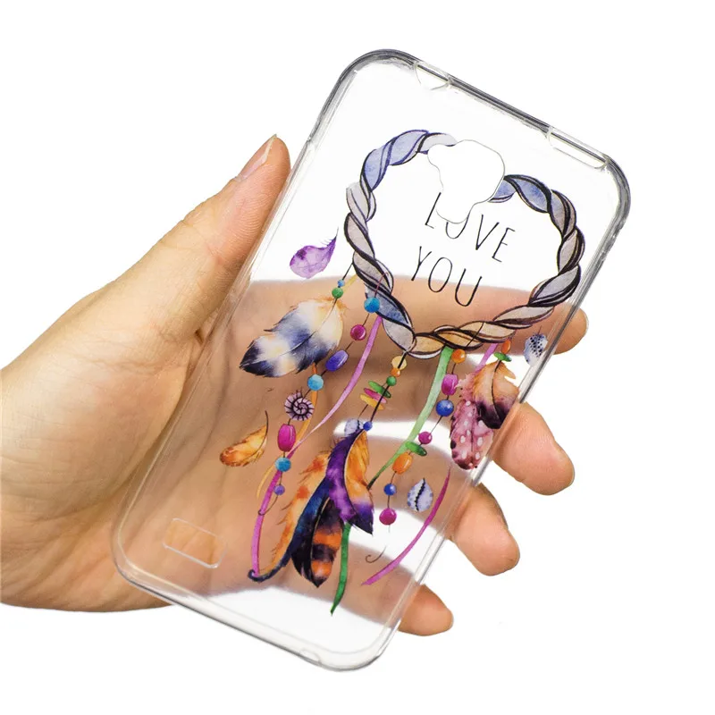 For Huawei Y560 Y 560 Cover Case Cute Transparent Soft Silicone Ultra Thin TPU Pattern Coque Fundas |