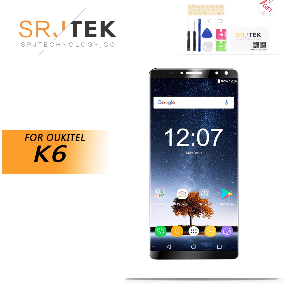 5 99 ''для OUKITEL K6 ЖК дисплей + сенсорный экран 100% протестированный дигитайзер