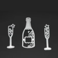 yinise metal cutting dies cut wineglass for scrapbooking stencils diy album cards decoration embossing folder die cuts cutter