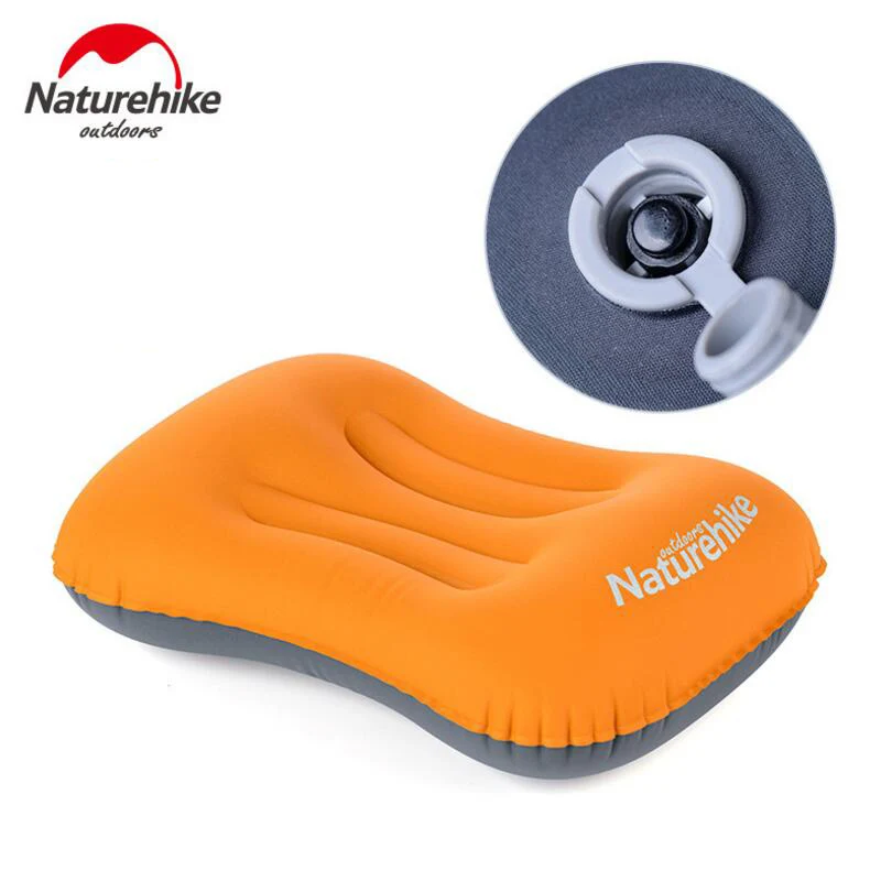 Orange Style 1 Naturehike Air надувная подушка Сверхлегкий Портативный ручной Пресс Открытый Подушка путешествия подушка для шеи складной походный туристический коврик - Цвет: Orange Style 1