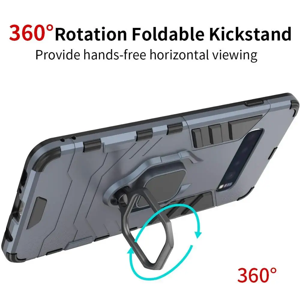 Case For Samsung Galaxy S10 S9 S8 Plus S10e Note 20 9 Cover Ring Kickstand A70 A60 A50 A40 A30 A20 A10 A90 | Мобильные телефоны и