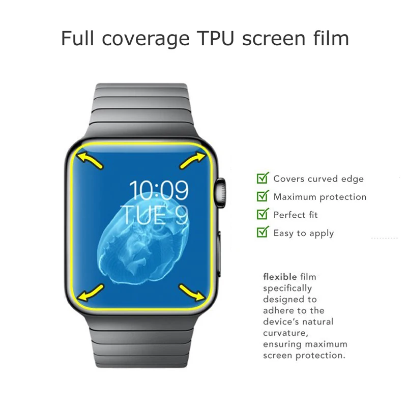 2 шт. защитная пленка для Apple Watch 1 3 38 мм 42 мм|Защитные стёкла и плёнки телефонов| |