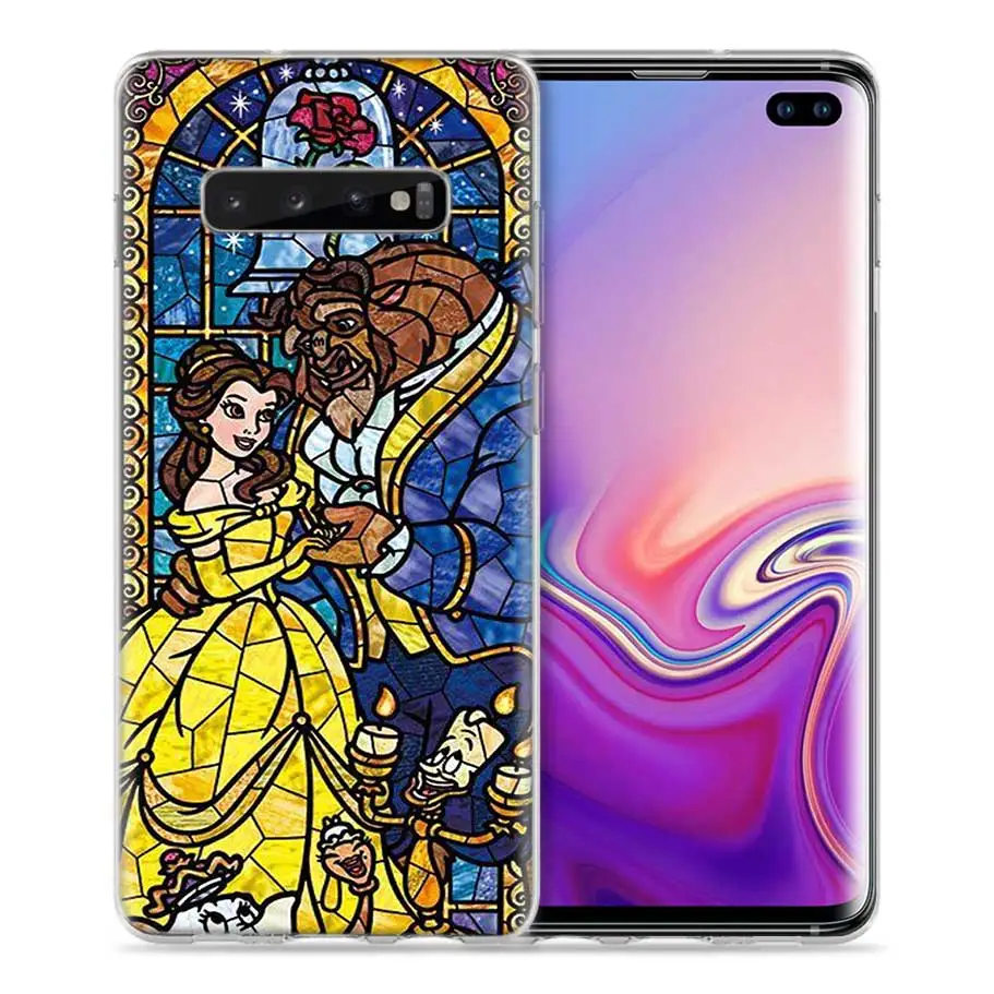Красавица и чудовище чехол для Samsung Galaxy S8 S9 S10 5G S10e S7 Note 8, 9, 10, J4 J6 плюс J5 J8 J3 силиконовые Роскошные Чехлы для телефона