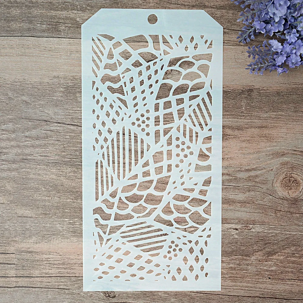 ST1224107 12*24 см DIY ремесло Многослойные трафареты для стен Живопись штампованная для скрапбукинга штампы альбом декоративное тиснение бумажные карты - Цвет: ST1224107