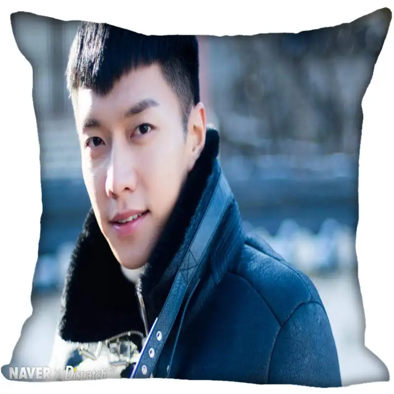15 На заказ Kpop Lee Seung Gi печатные квадратные шелковые наволочки 40x40 см, 35x35 см одна сторона атласная Наволочка логотип - Цвет: 15
