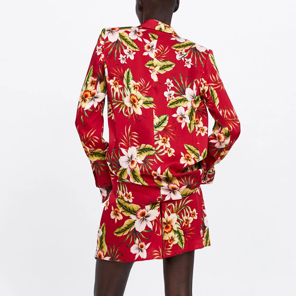 Женский офисный костюм FTGSDLONG комплект из 2 предметов с блейзером и шортами 2019 |