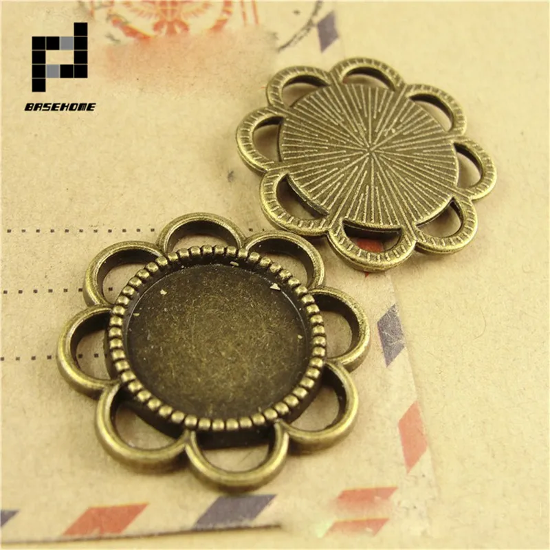 BASEHOME 10 шт./лот Круглые Цветочные кружевные подвески ожерелья базовые ювелирные