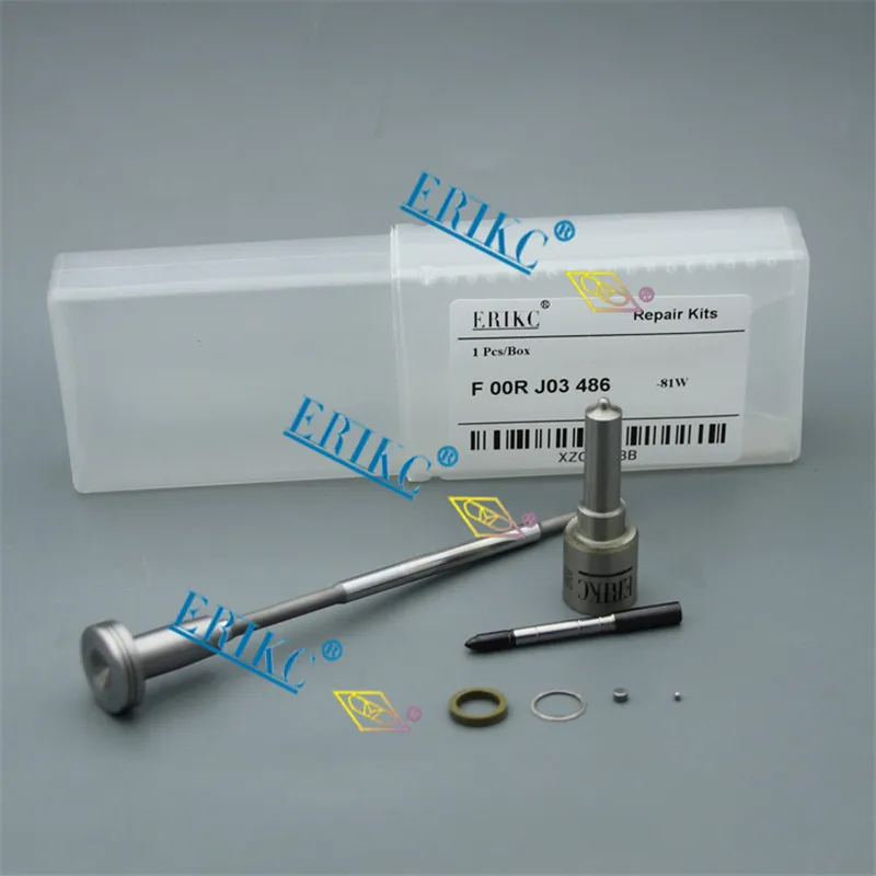 

ERIKC F00RJ03486 комплект для ремонта дизельных сопел DLLA143P1696 клапан F00RJ01727 для 0445120127 00986AD1004 WEICHAI 612630090012