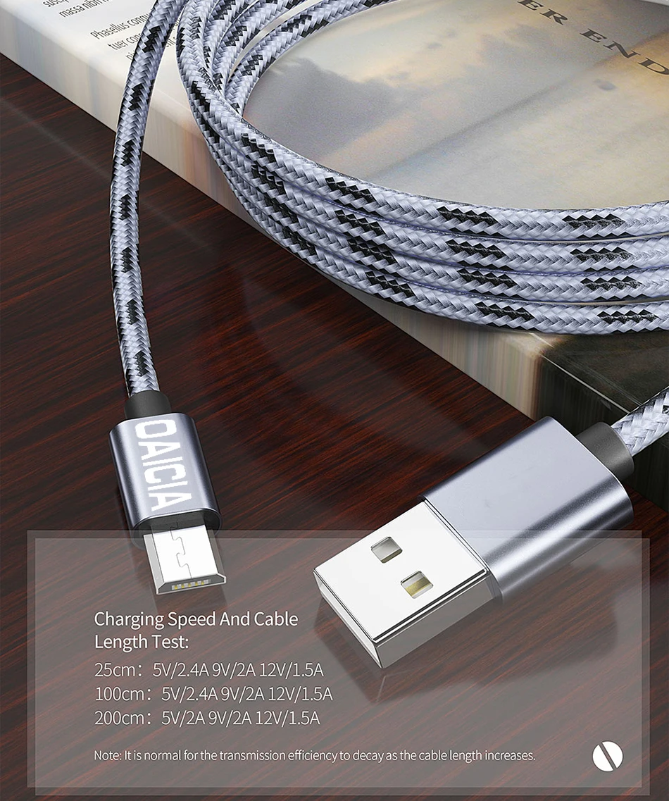 1 м 2 м Micro USB кабель для быстрой зарядки и зарядки для samsung Xiaomi Redmi Note 5 LG Android Microusb Кабели для мобильных телефонов