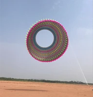 free shipping 10m large ring kite nylon ripstop rainbow kites for adults outdoor funny toys whale fun factory volant sport pipas