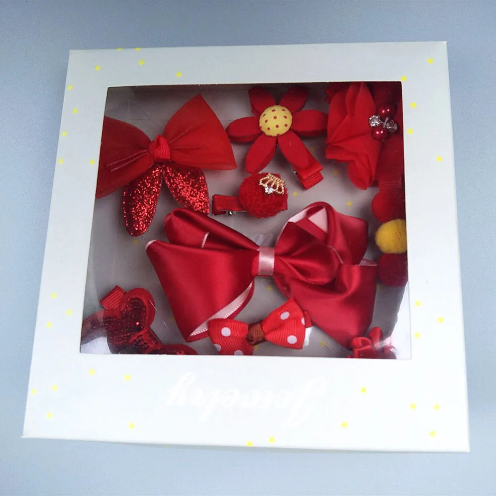 10 шт./компл. для маленьких девочек повязка на голову с бантом и Корона зажим волос