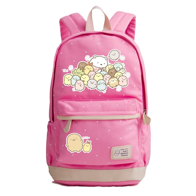 Kawaii sumikkourashi холщовые школьные сумки милые женские розовые рюкзаки Mochila Feminina девочки походный рюкзак для ноутбука рюкзак