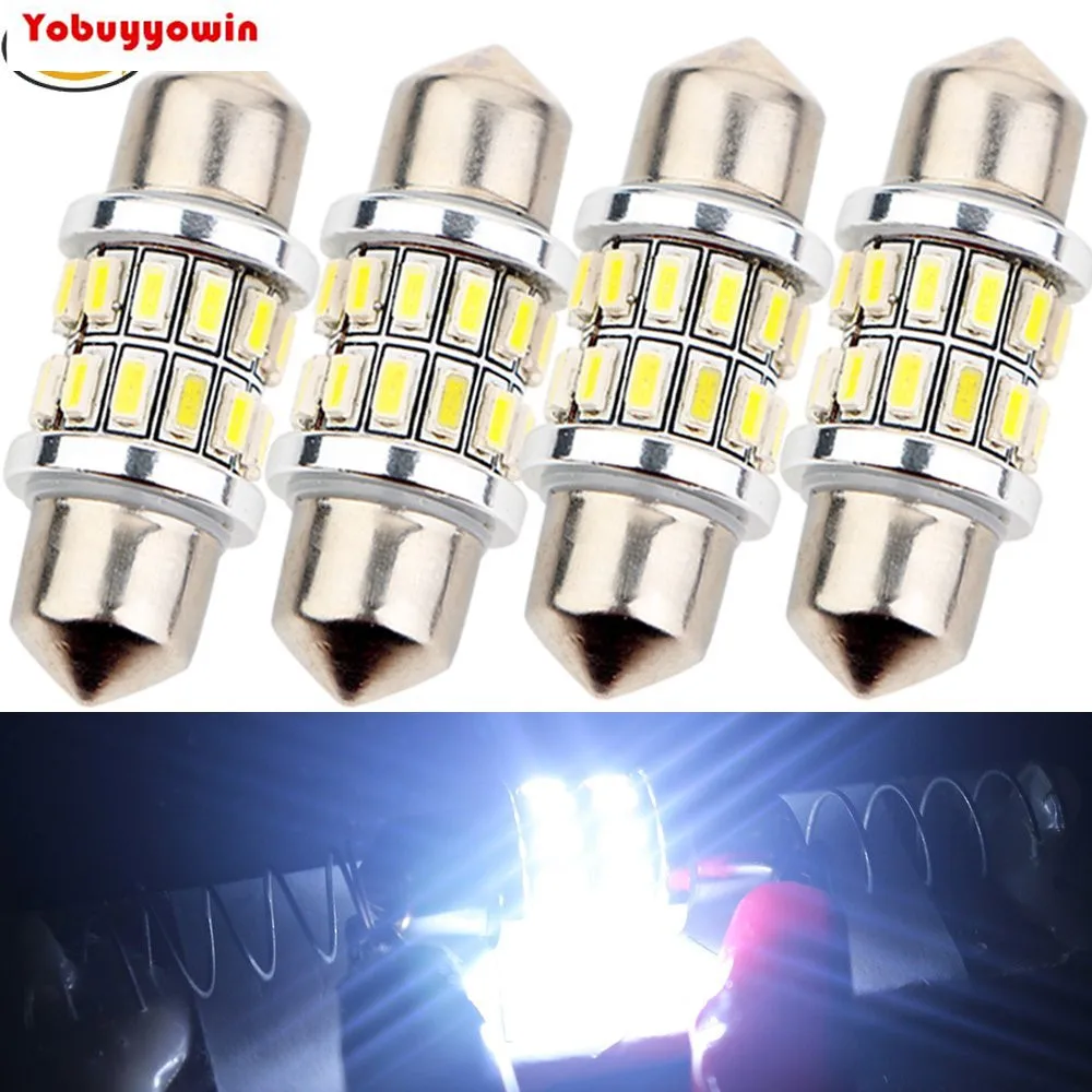 4 шт. сверхъяркая гирлянда 42 мм 1 72 дюйма 3014 33 SMD автомобильная купольная карта