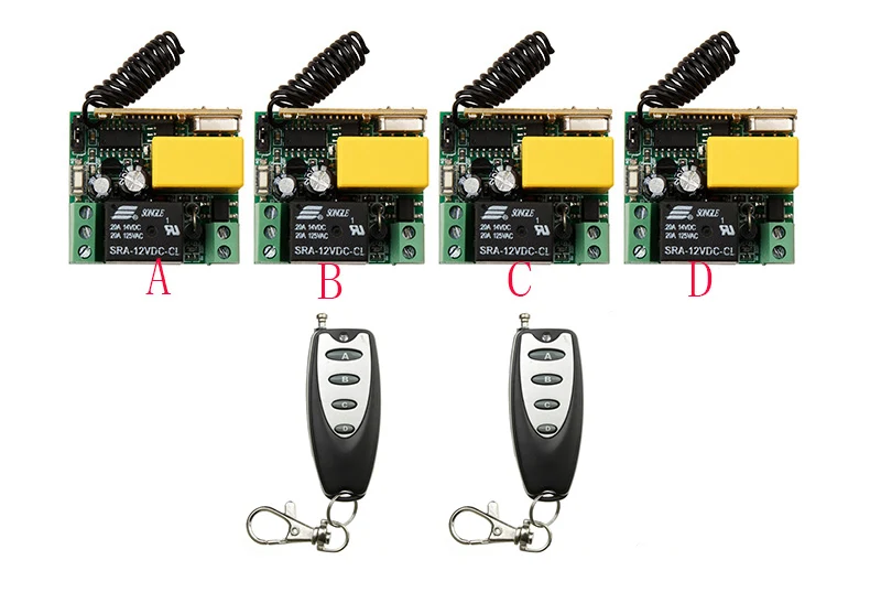 

Новый AC220V 1CH 10A 4 шт. приемник + 2 шт. передатчик RF беспроводной дистанционный переключатель teleswitch Momenrary переключатель фиксированный регулируе...