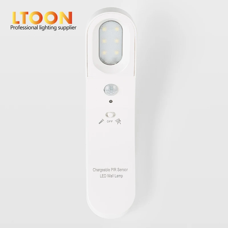 [LTOON]Mini USB charging LED PIR night light Intelligent human body induction light Infrared sensor emergency light GY01