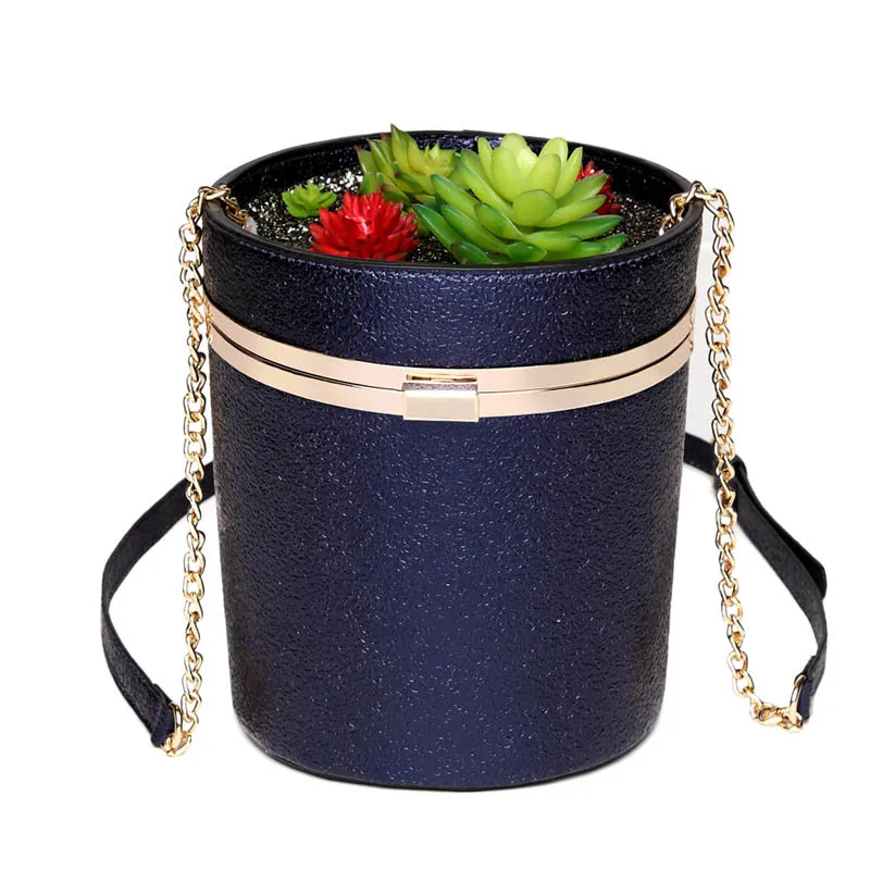 iPinee New FlowerPot Shape Mini Bags for Women PU Leather Small Chain Clutch Crossbody Girl Creative Shoulder Messenger bag | Багаж и