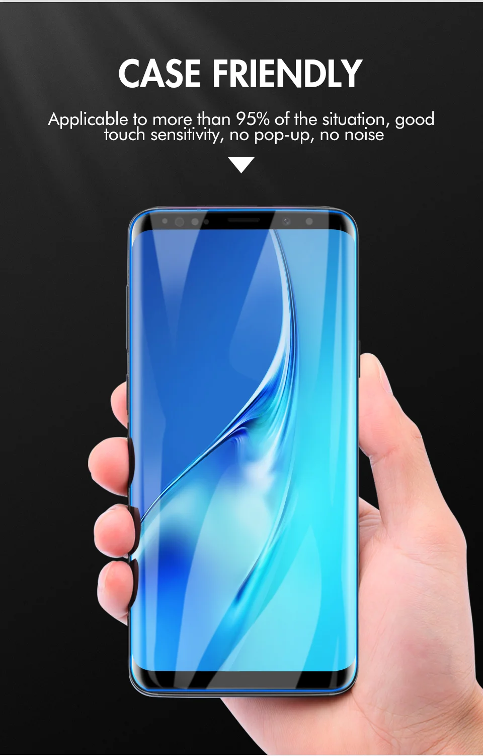3D полное покрытие закаленное стекло для samsung galaxy note 8 note 9 Защита экрана samsung note 9 note 8 стекло двойное укрепление