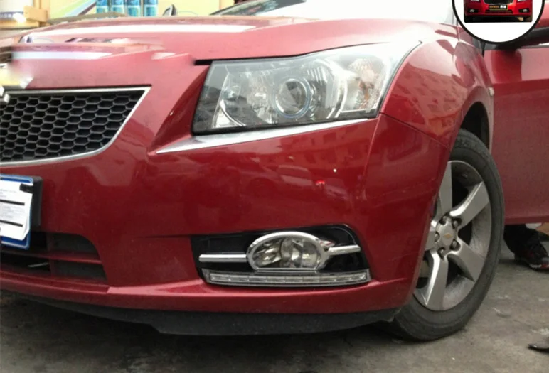 Автомобильный бампер, головной светильник для Chevrolet Cruze, противотуманный светильник, 2009~ 2013y, галогенная лампа, 4300 K, провод, Головной фонарь для cruze, противотуманная фара