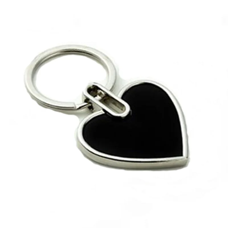 200 шт. пустые металлические брелки в форме сердца вольфрамовые стальные для