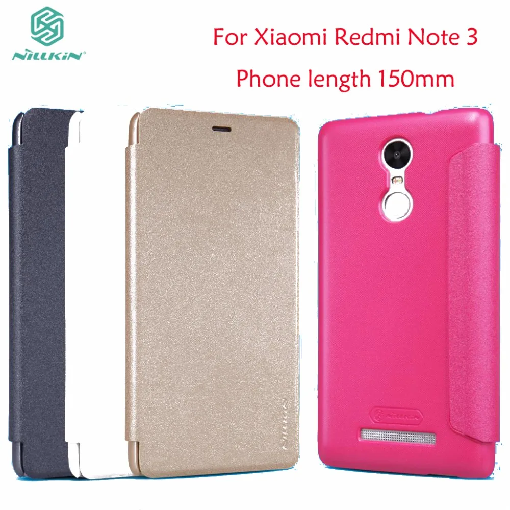 Для Xiaomi Redmi Note 3 флип-чехол Nillkin блестящий кожаный флип-чехол для Xiaomi Redmi Note 3 Pro Prime длина телефона 150 мм