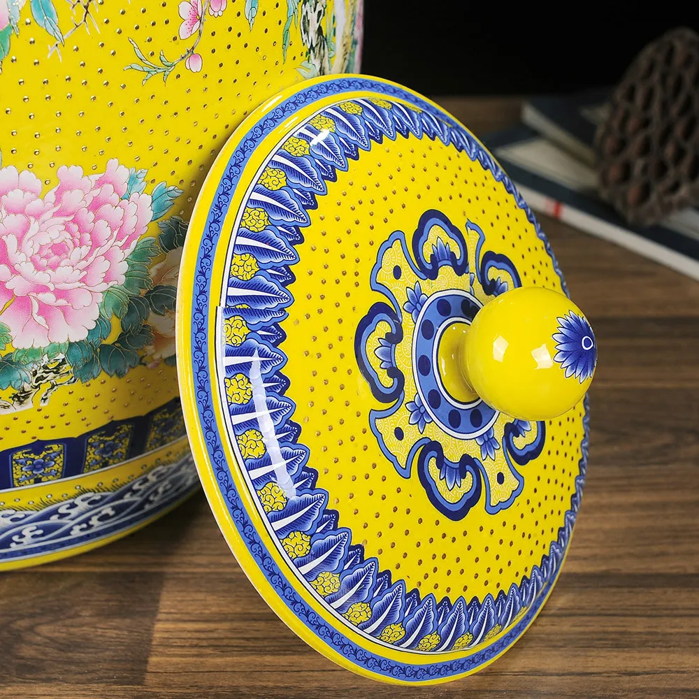Античный Европейский стиль большая банка королевская керамическая