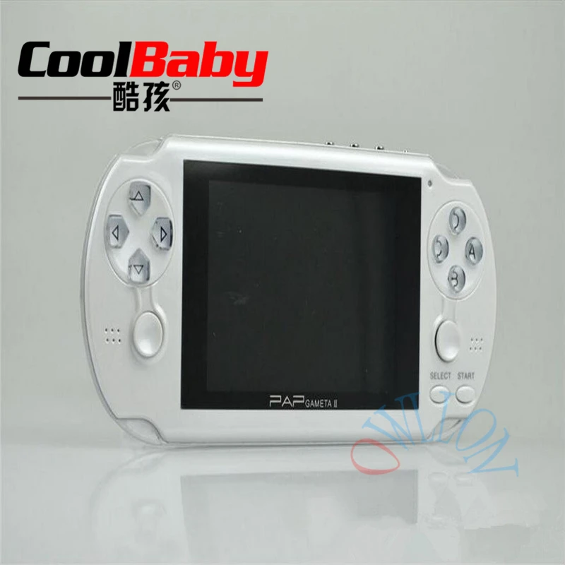 Белый 16 GB PAP II plus 4," Портативный игровой плеер 64Bit PAP Gameta PMP psp встроенный 3000 MP4 MP5 Игровые приставки - Цвет: Белый