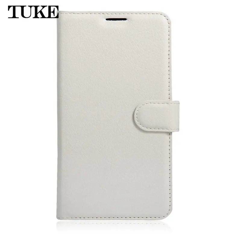 Белый Роскошный кожаный чехол TUKE Для Doogee X9 Pro X9Pro, Чехол Для Doogee X9 X 9, Магнитный флип-чехол из мягкого ТПУ, кошелек со слотом для карт, сумка для телефона - Цвет: Белый