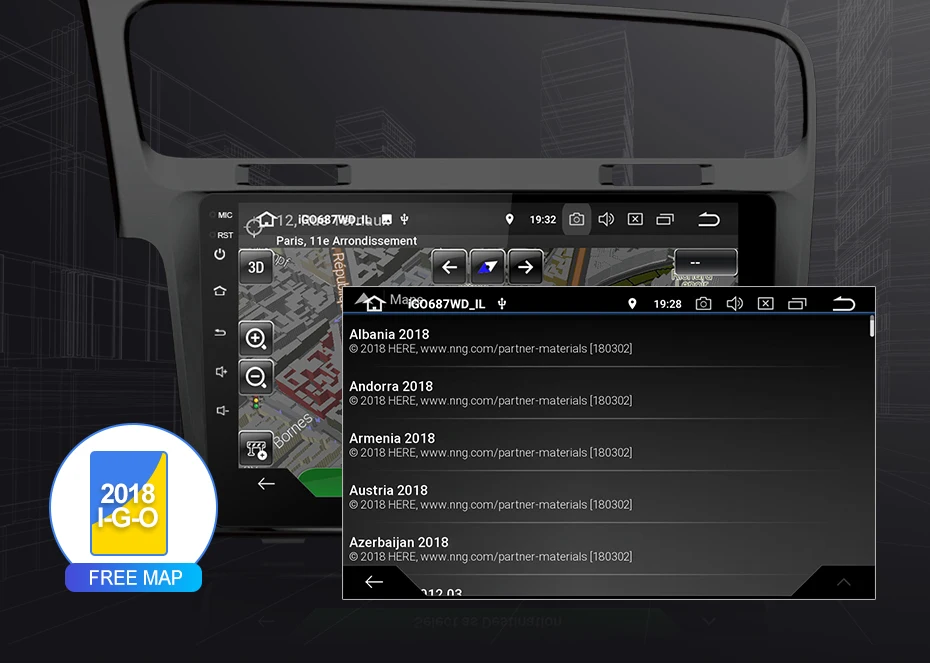 Isudar 1 Din Automotivo радио Android 9 для VW/Volkswagen/Golf 7 gps автомобильный мультимедийный плеер Восьмиядерный ОЗУ 4 Гб ПЗУ 64 Гб DVR FM DSP