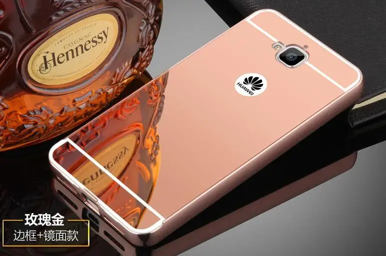 Зеркальный чехол для Huawei Y6 Pro-накладка с зеркальным покрытием и Алюминий металлический каркас комплект Лидер продаж чехол для телефона Fundas Y6 Pro