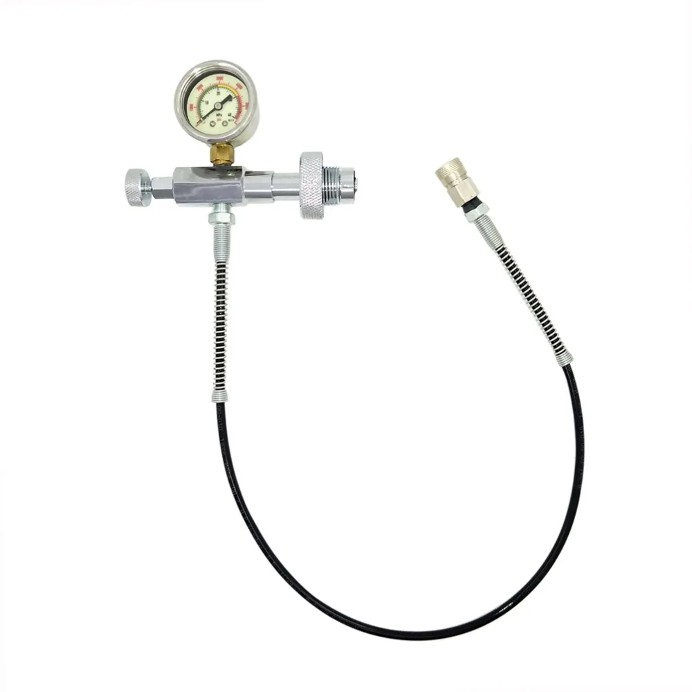 Пейнтбол PCP заполняющая станция 300 бар/4500psi Din наполнение зарядки адаптер с 2" /36" DN2 микроотверстие шланг