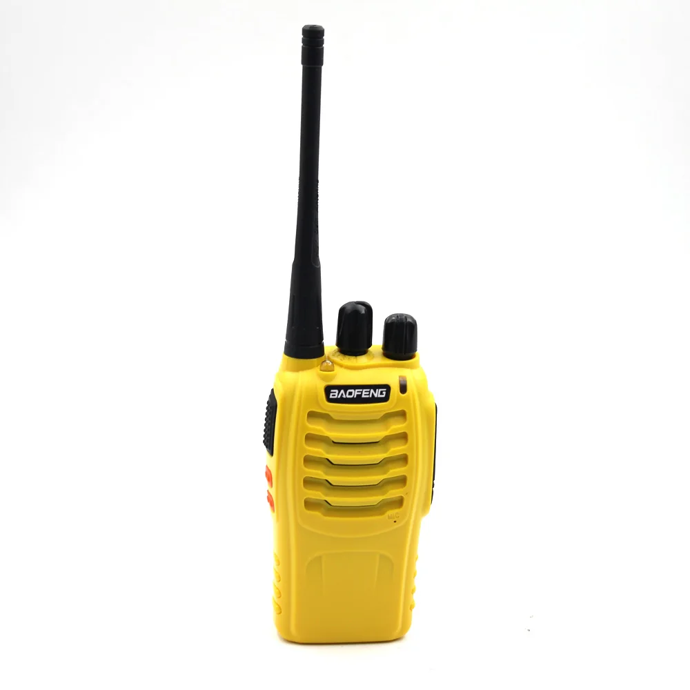 BF-888S-Yellow Четыре цвета на выбор Baofeng Радио BF-888S 5 Вт 1500 мАч портативный UHF 400-470 МГц 2 способ радио Baofeng 888S woki toki - Цвет: BF-888S-Yellow