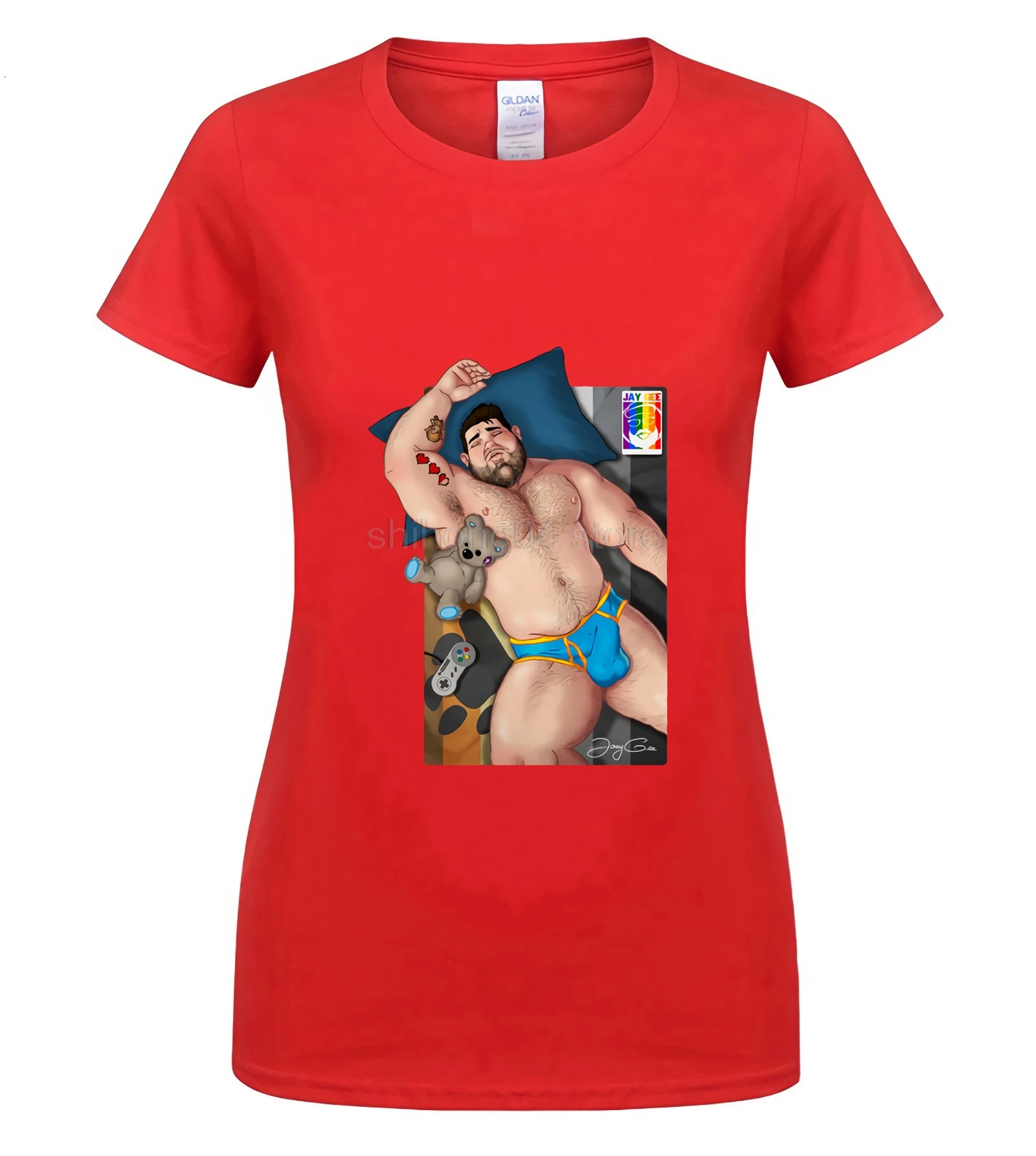 S8 Clothing T shirt Daddy Bear Gay Shirt Printed T Shirts Geek Summer Youth T Shirt Humor Men Top - Цвет: S8