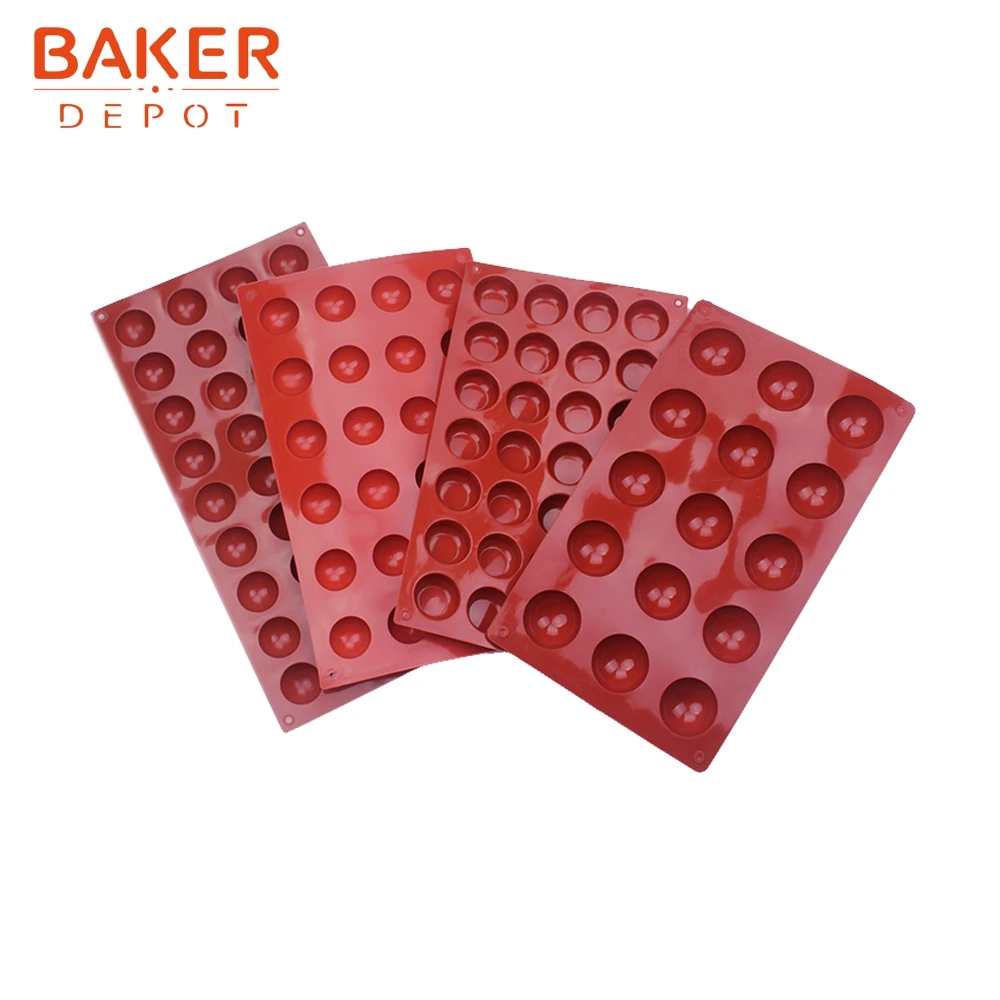 BAKER DEPOT dome силиконовая форма для торта, шоколада, круглых конфет, помадка, форма для пудинга, желе, льда, мыло, формы для торта, кондитерских изделий, инструмент для выпечки