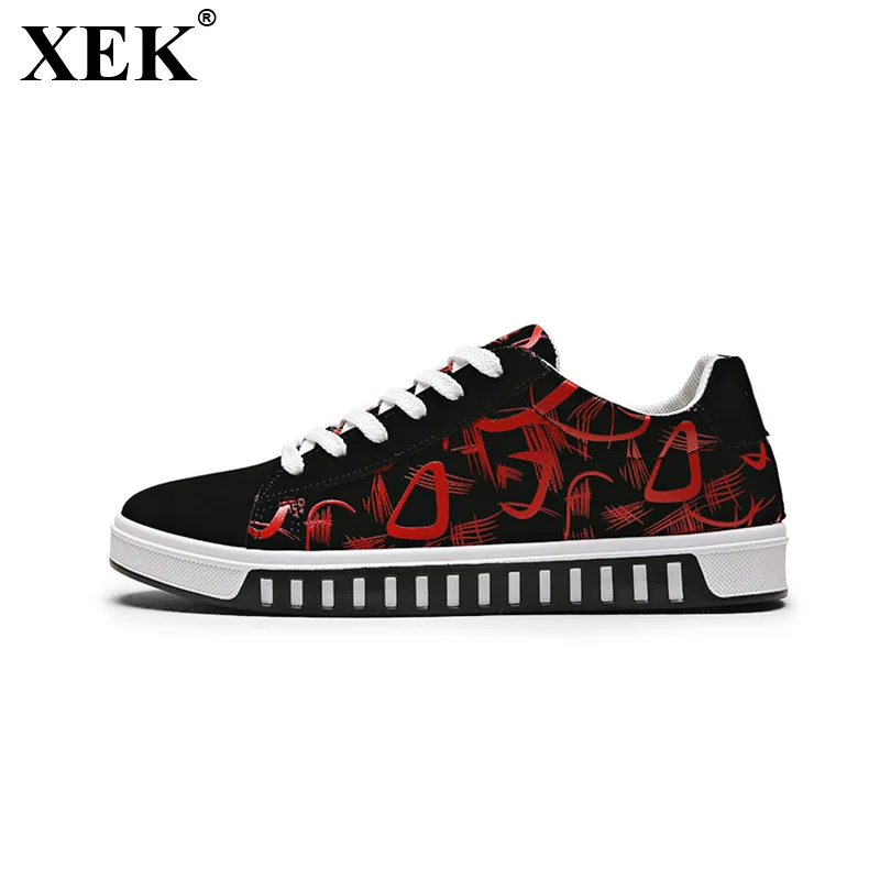 

XEK 2018 Summer New Arrival Fashion Men Canvas Shoes Men's Shoes Casual Man Shoes Trend Wild Low Tide Shoes Spring Flats JH182