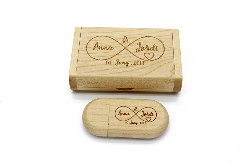 Логотип Jaster(10 шт бесплатный логотип) деревянная USB флешка pendrivesMaple usb+ коробка 4 ГБ 8 ГБ 16 ГБ 32 ГБ 64 Гб карта памяти подарок
